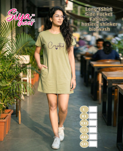 Siya Heer Amiti Hosiery Sinker Women Long Tshirt Wholesale Price