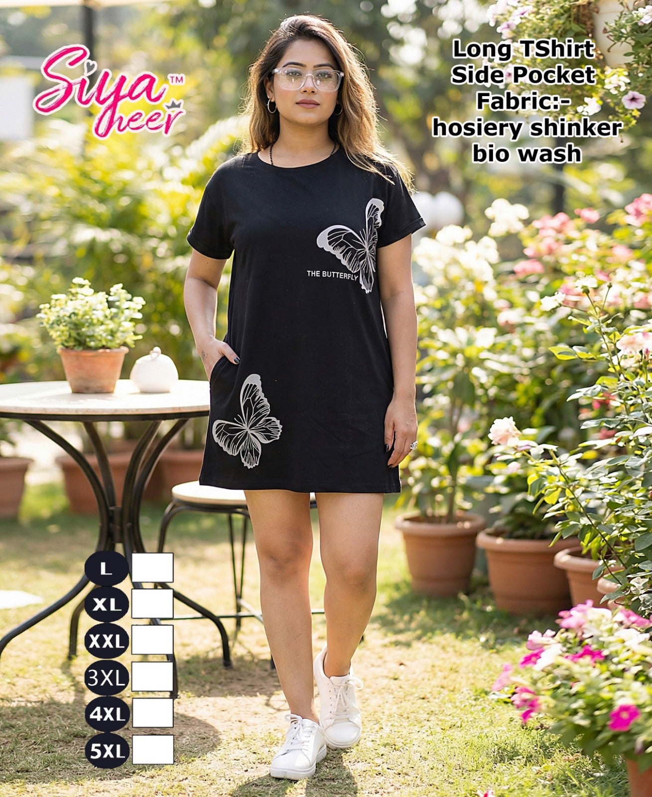 Siya Heer Amiti Hosiery Sinker Women Long Tshirt Wholesale Price