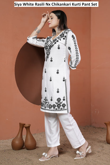 Siya Rasili Heavy Rayon Kurti Pant Set Manufacturer India