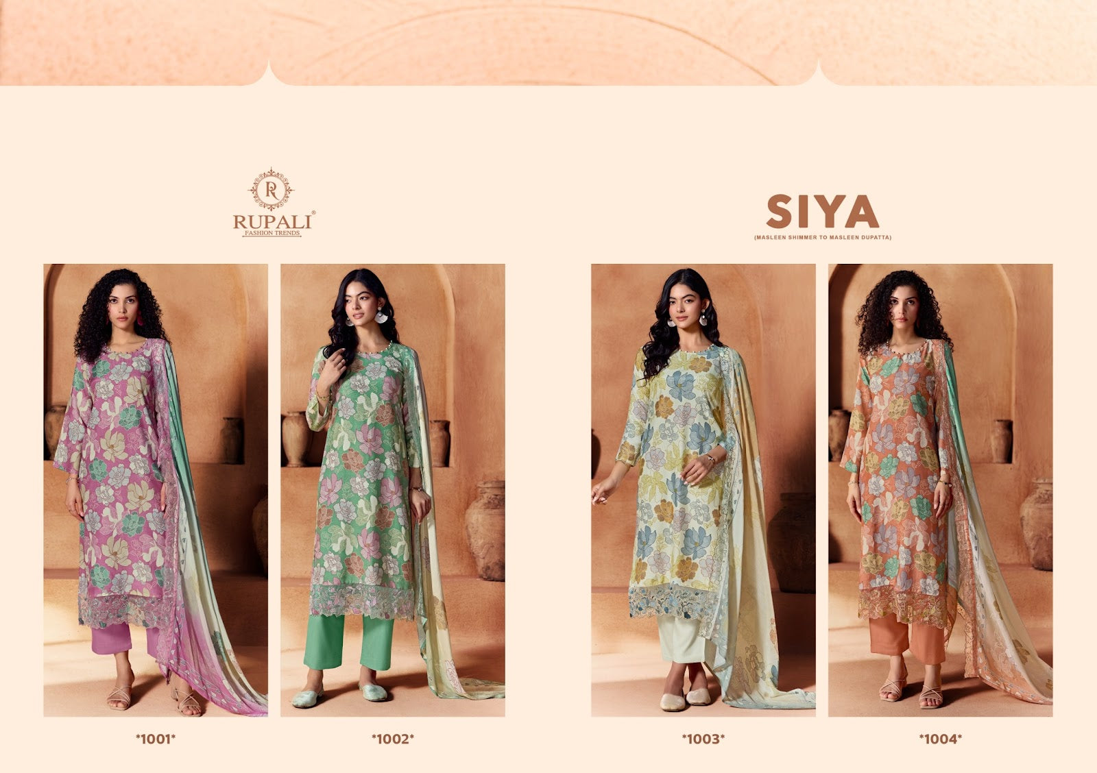 Siya Rupali Viscose Muslin Pant Style Suits Wholesale Price
