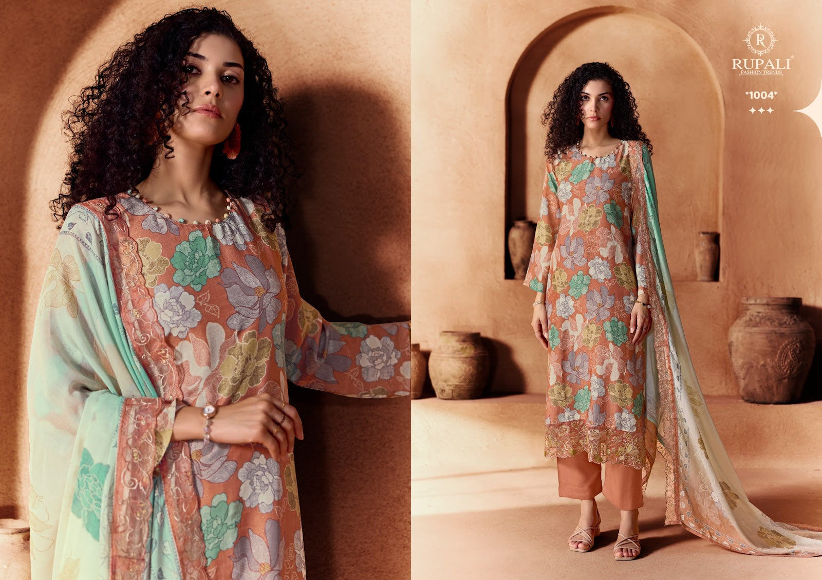 Siya Rupali Viscose Muslin Pant Style Suits Wholesale Price