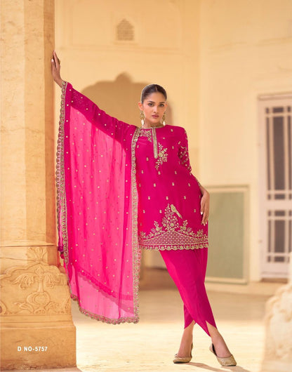 Siya Sayuri Crepe Silk Readymade Suits Wholesale Price