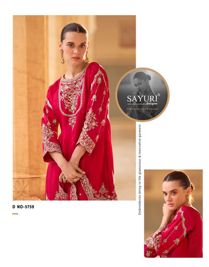 Siya Sayuri Crepe Silk Readymade Suits Wholesale Price