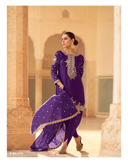 Siya Sayuri Crepe Silk Readymade Suits Wholesale Price