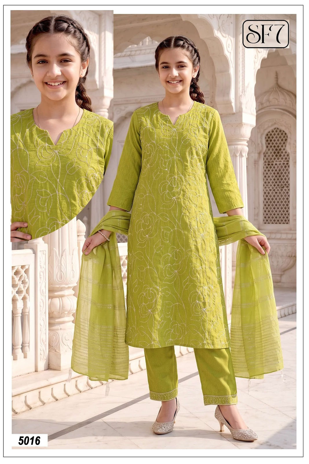 Siya Sf7 Vetican Girls Readymade Pant Suits Supplier