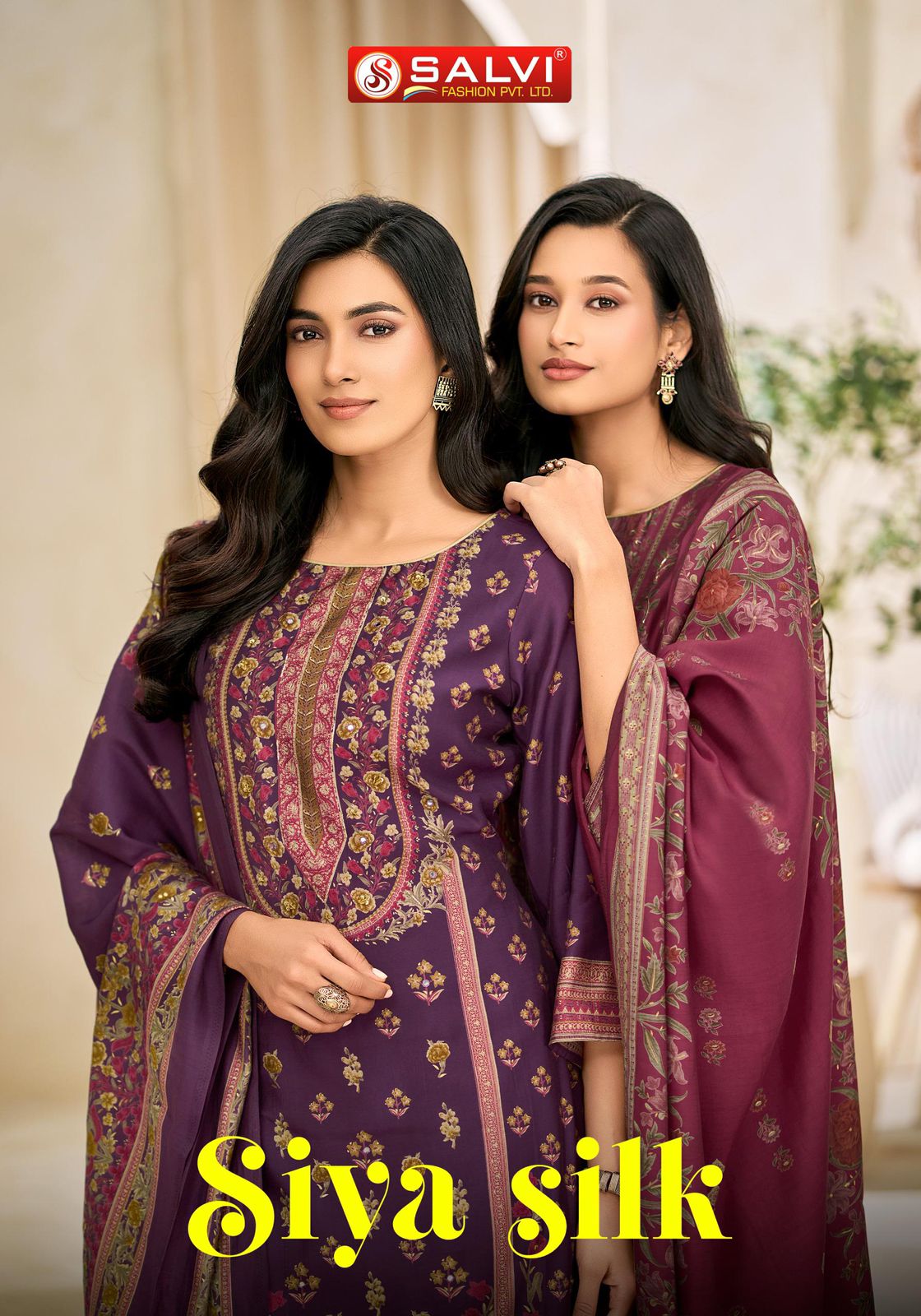 Siya Silk Salvi Fashion Modal Silk Pant Style Suits Manufacturer Gujarat