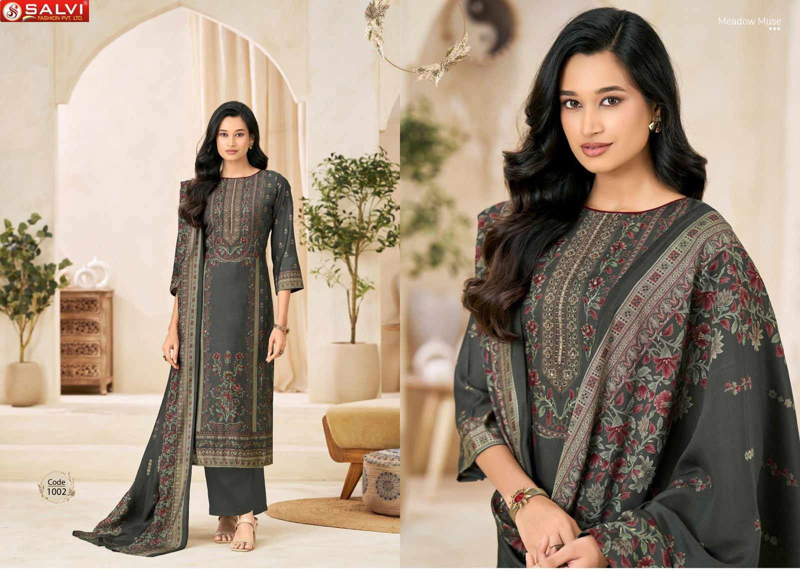 Siya Silk Salvi Fashion Modal Silk Pant Style Suits Manufacturer Gujarat