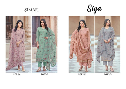 Siya Simar Pure Viscose Pant Style Suits Manufacturer Ahmedabad