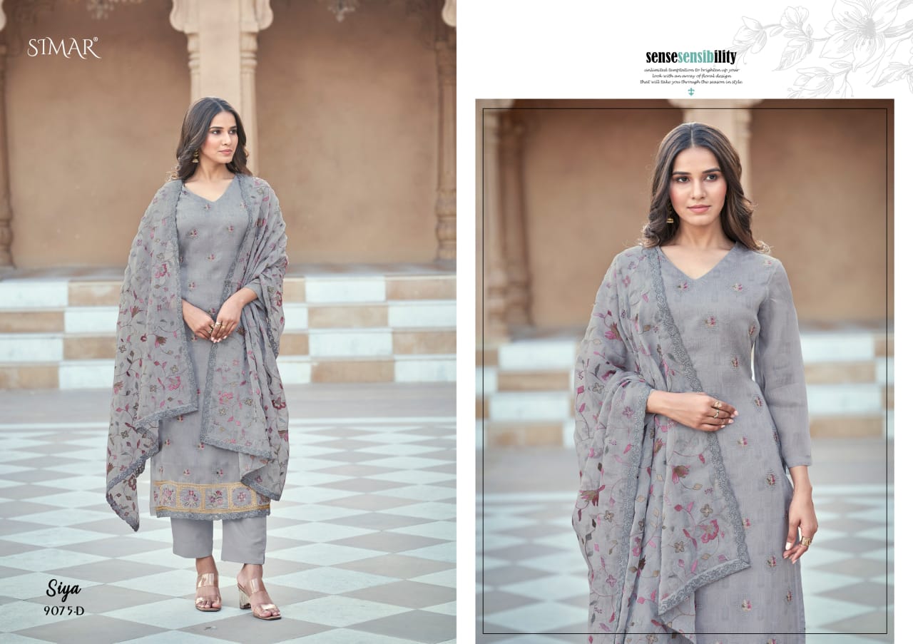 Siya Simar Pure Viscose Pant Style Suits Manufacturer Ahmedabad
