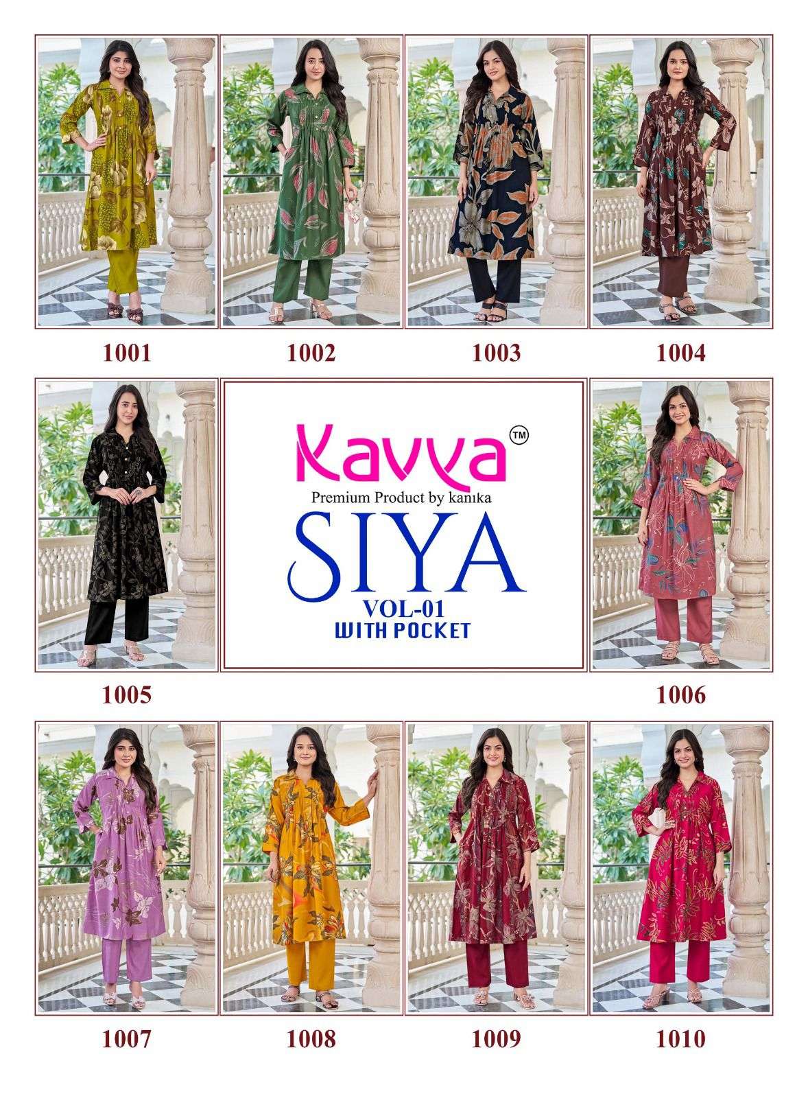 Siya Vol 1 Kavya Vetican Co Ord Set Wholesale