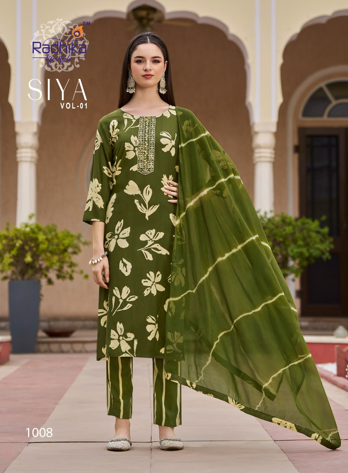 Siya Vol 1 Radhika Lifestyle Reyon Readymade Pant Style Suits Manufacturer Gujarat