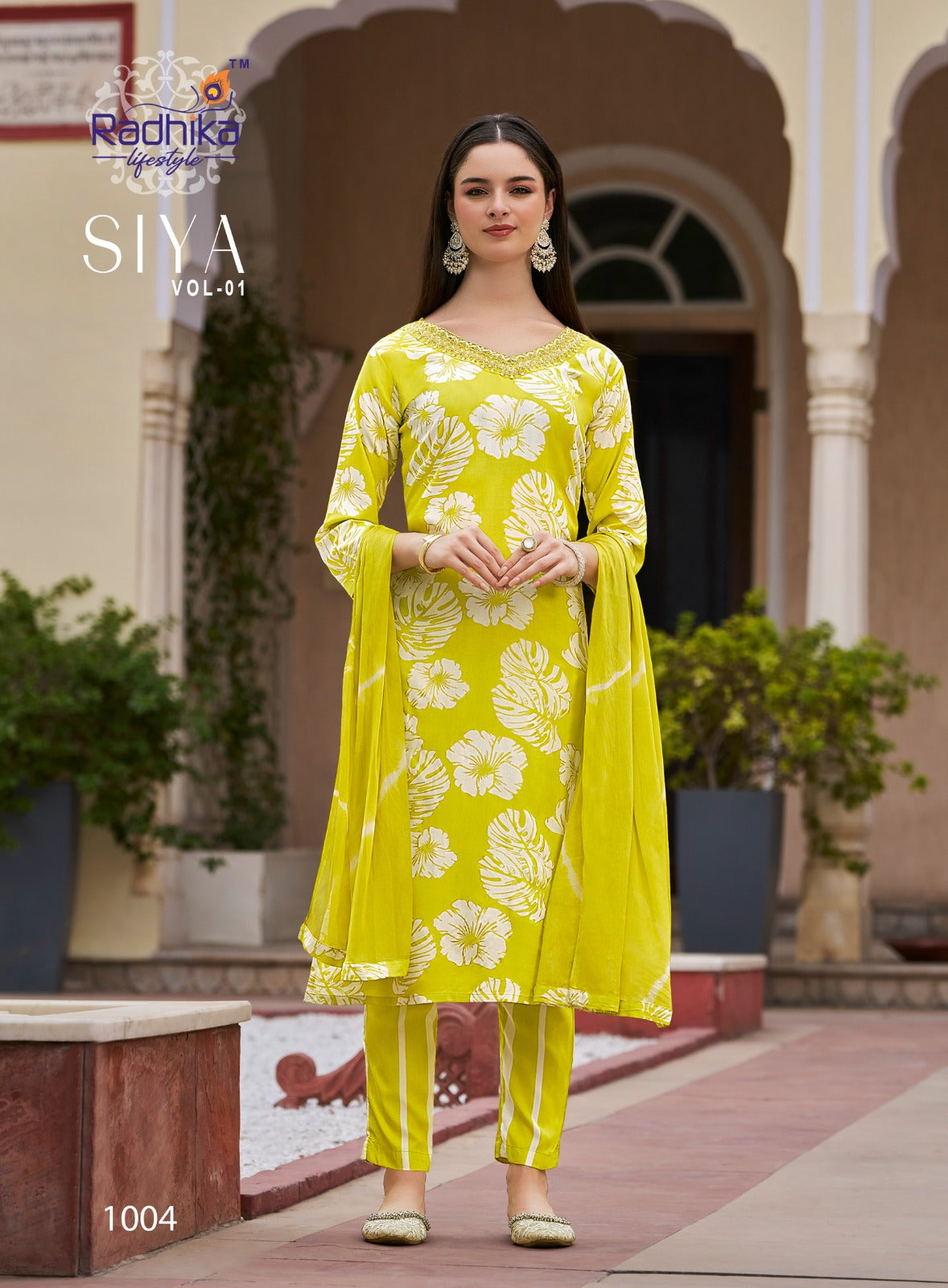 Siya Vol 1 Radhika Lifestyle Reyon Readymade Pant Style Suits Manufacturer Gujarat