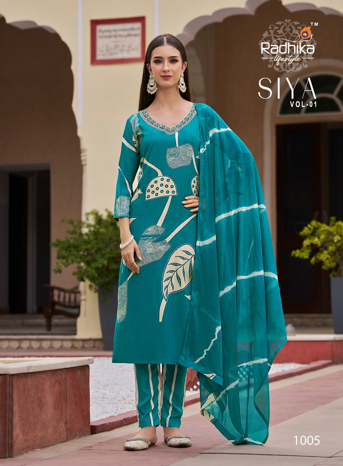 Siya Vol 1 Radhika Lifestyle Reyon Readymade Pant Style Suits Manufacturer Gujarat