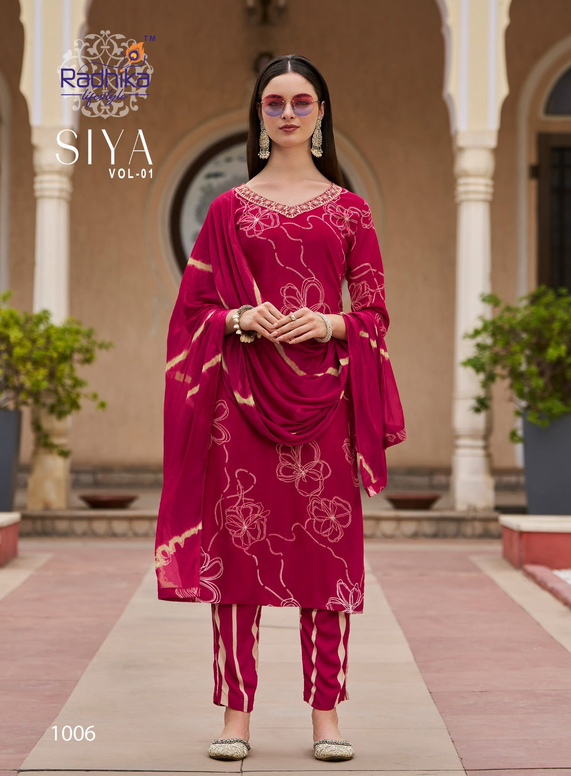 Siya Vol 1 Radhika Lifestyle Reyon Readymade Pant Style Suits Manufacturer Gujarat