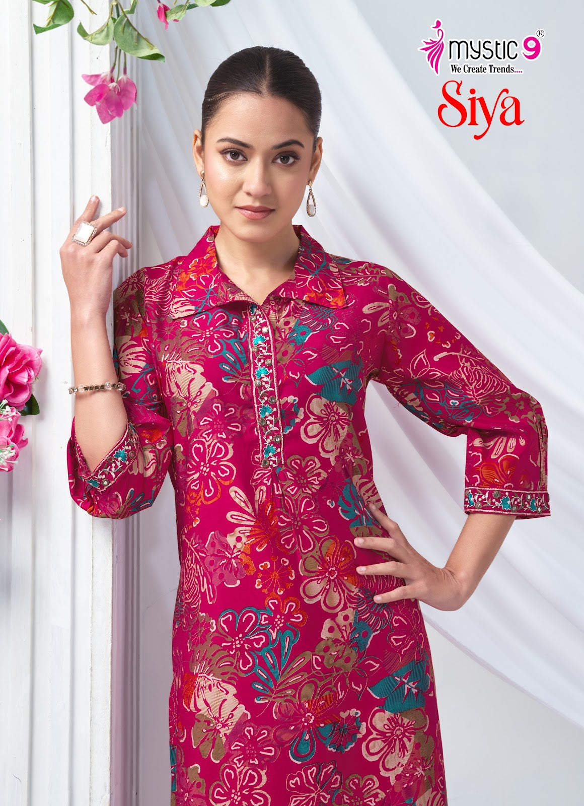 Siya Vol 2 Mystic 9 Roman Silk Co Ord Set Wholesale Price
