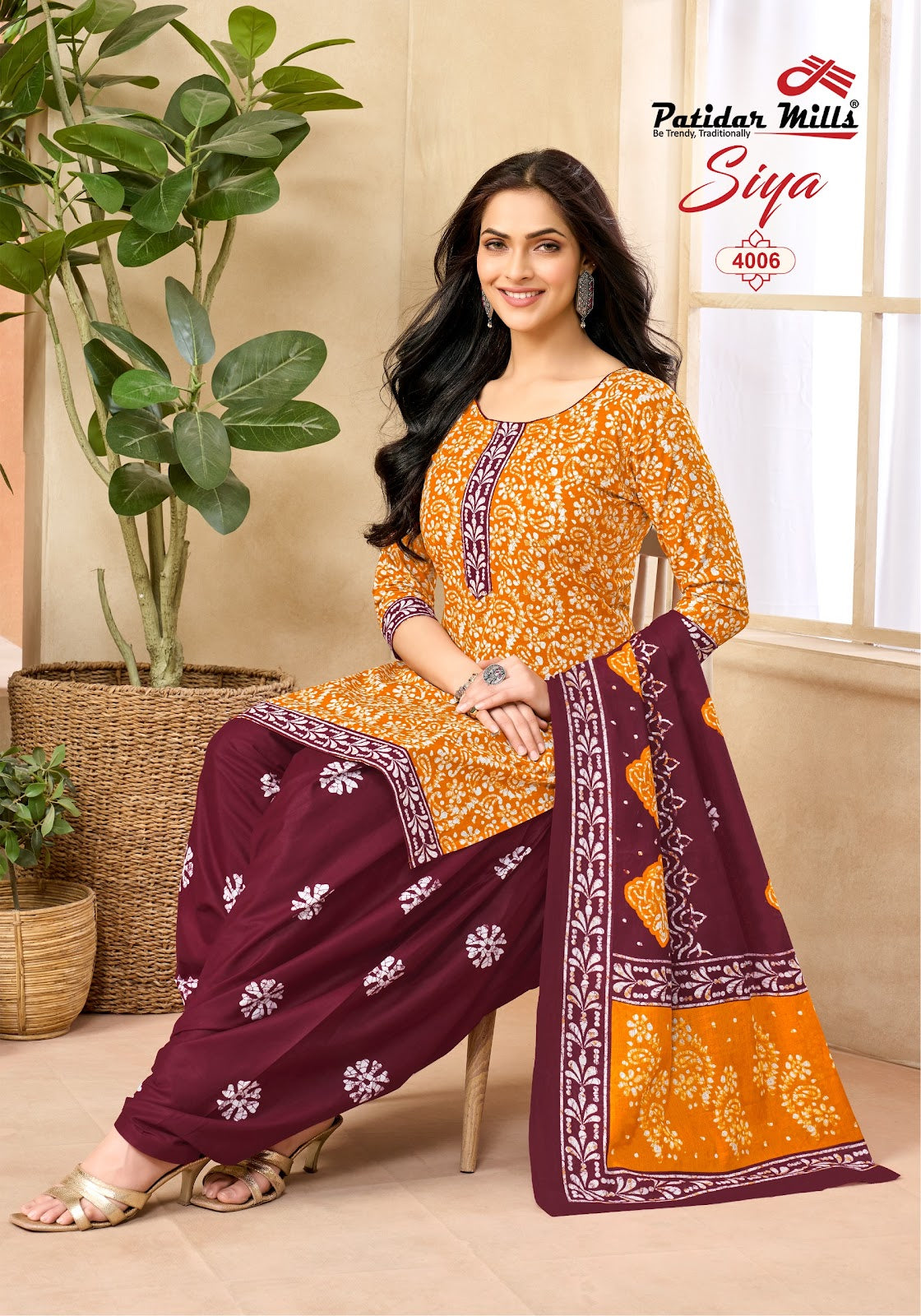 Siya Vol 4 Patidar Mills Pure Cotton Readymade Cotton Patiyala Suits Wholesaler Gujarat