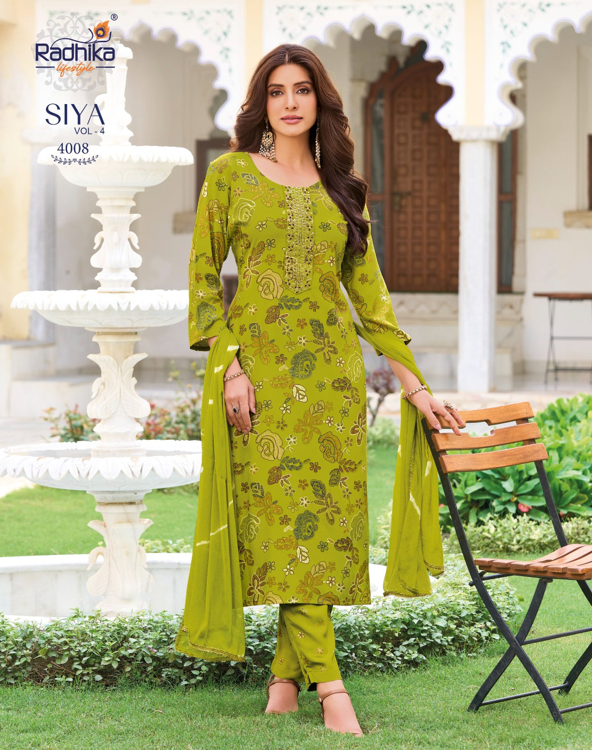 Siya Vol 4 Radhika Lifestyle Reyon Readymade Pant Style Suits Exporter