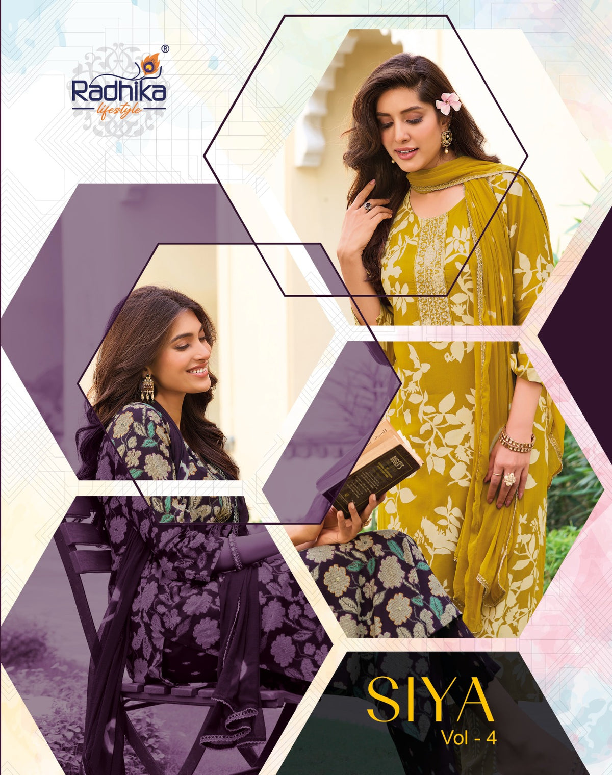 Siya Vol 4 Radhika Lifestyle Reyon Readymade Pant Style Suits Exporter