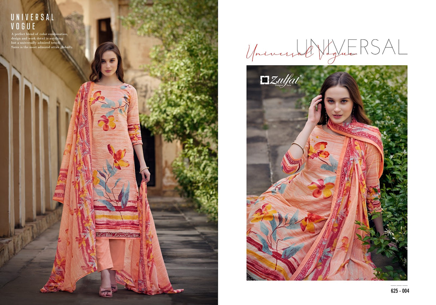 Siya Zulfat Designer Cotton Karachi Salwar Suits Manufacturer Gujarat