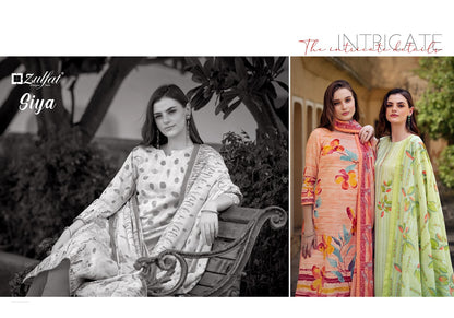 Siya Zulfat Designer Cotton Karachi Salwar Suits Manufacturer Gujarat