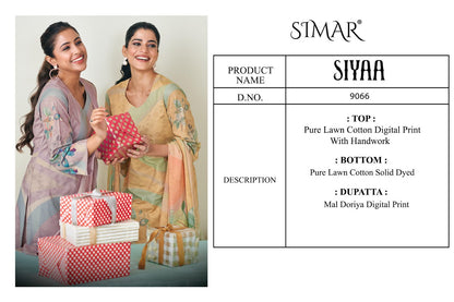 Siyaa Simar Pure Lawn Pant Style Suits Supplier