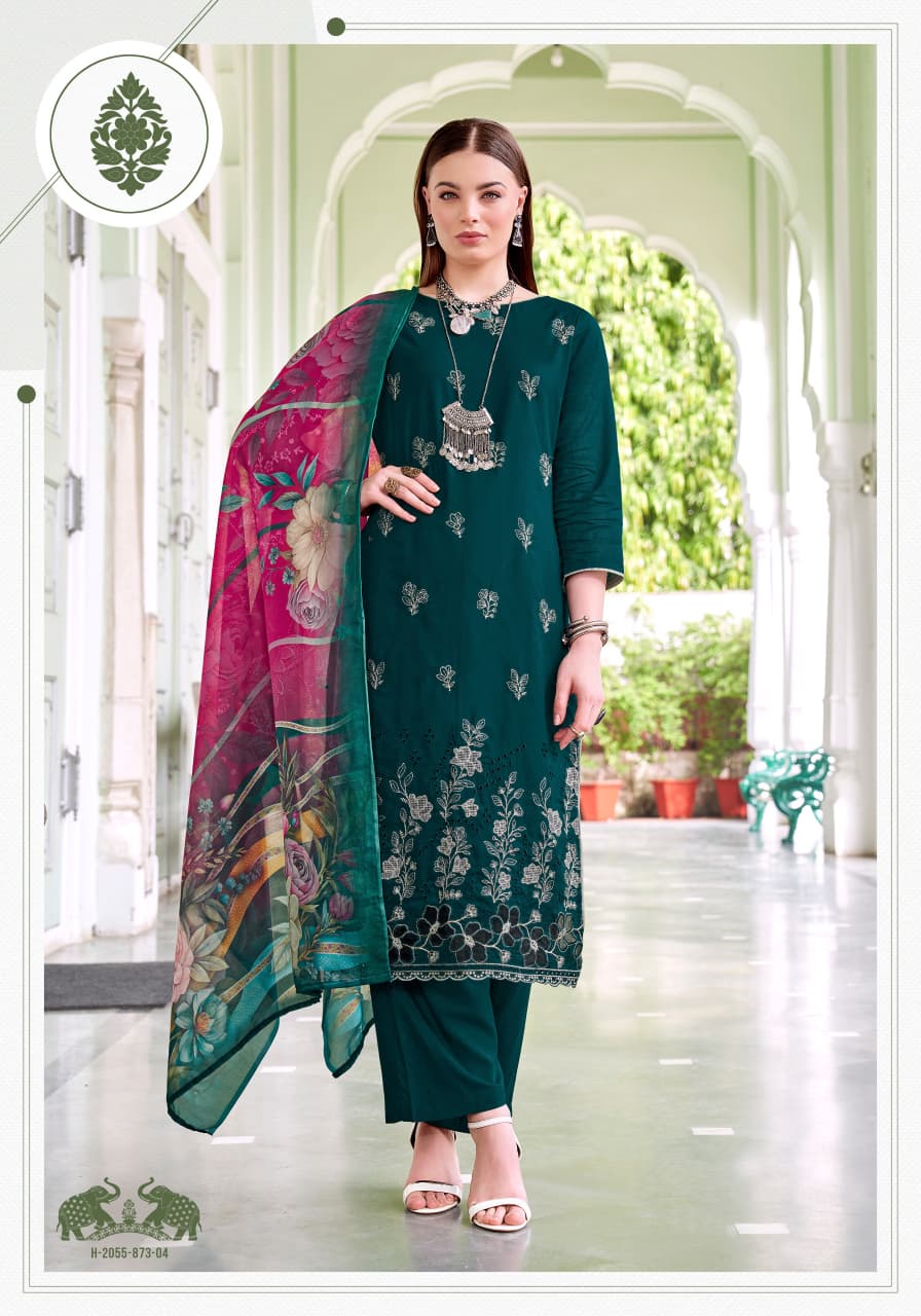 Siyaab Alok Pure Cotton Karachi Salwar Suits Supplier Gujarat