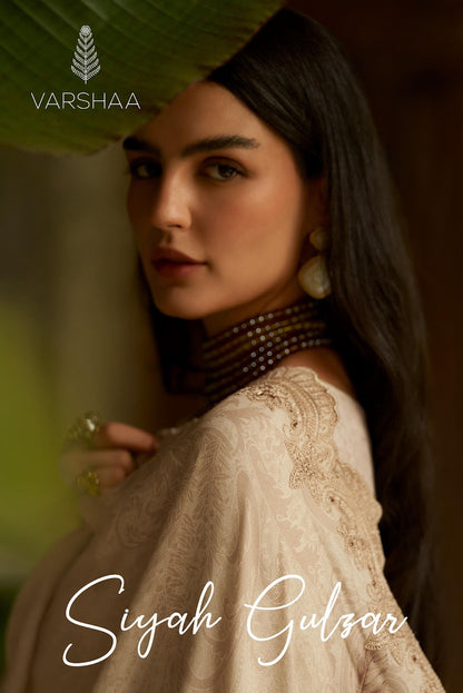 Siyah Gulzar Varshaa Pashmina Suits Wholesale Rate