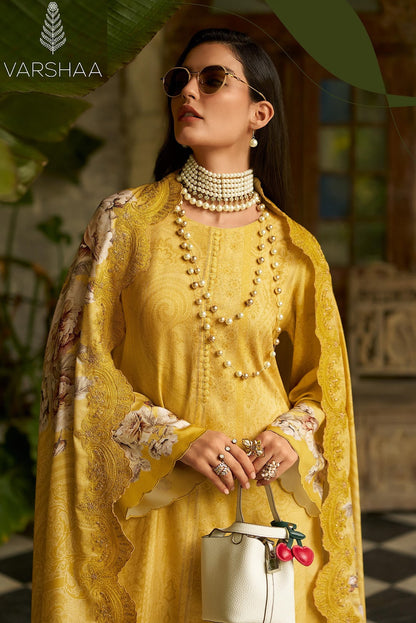 Siyah Gulzar Varshaa Pashmina Suits Wholesale Rate