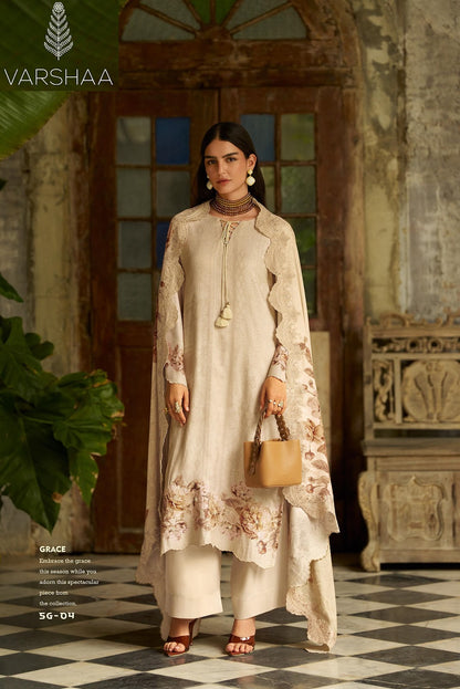 Siyah Gulzar Varshaa Pashmina Suits Wholesale Rate