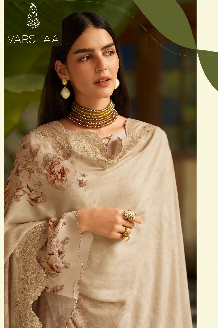 Siyah Gulzar Varshaa Pashmina Suits Wholesale Rate