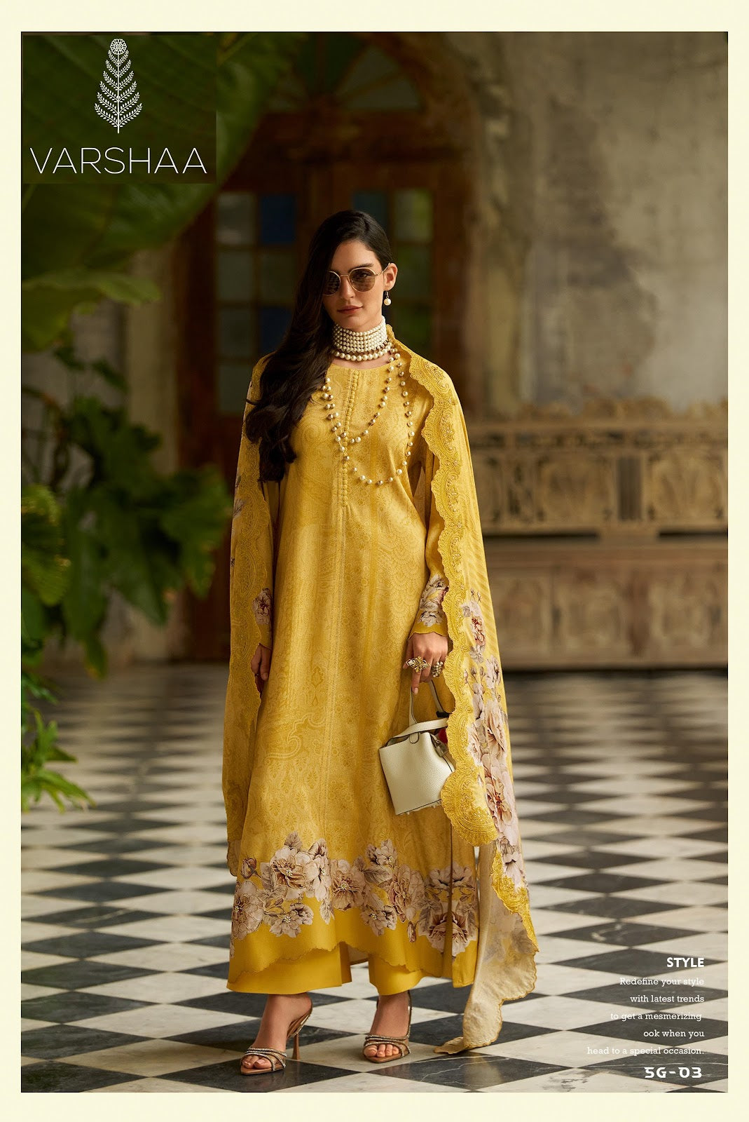 Siyah Gulzar Varshaa Pashmina Suits Wholesale Rate