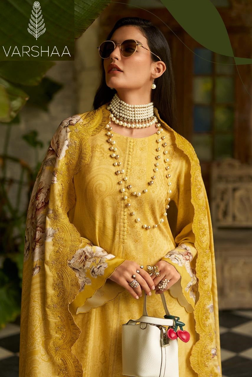 Siyah Gulzar Varshaa Pashmina Suits Wholesale Rate