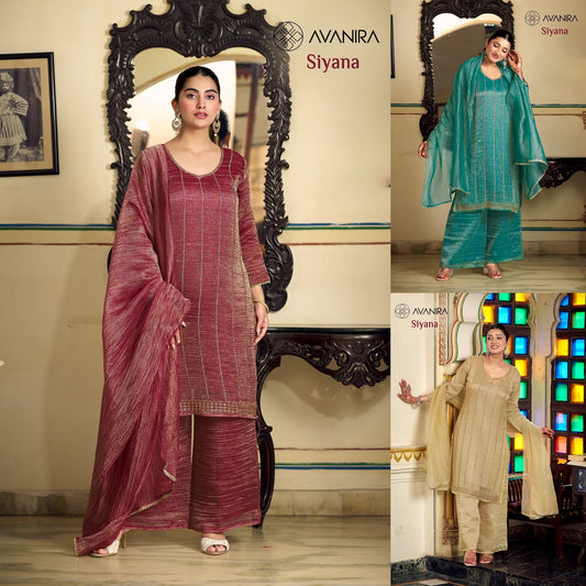 Siyana Avanira Salsa Readymade Plazzo Style Suits Wholesaler Gujarat