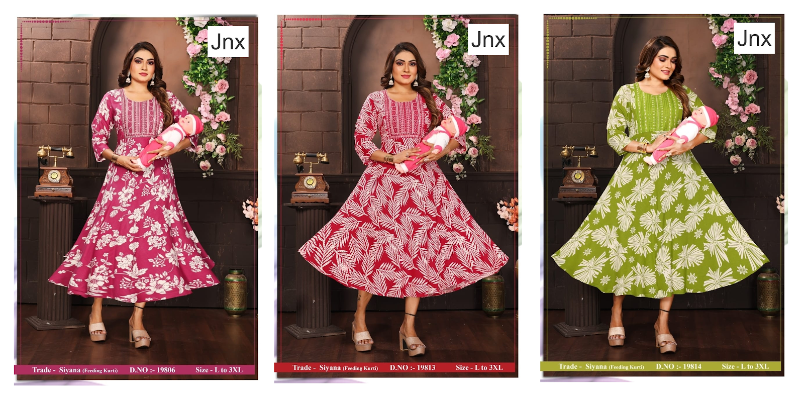 Siyana Jnx Rayon Feeding Kurtis Manufacturer India