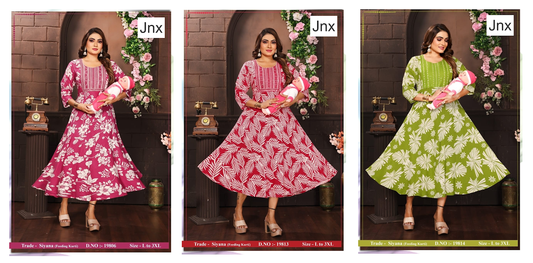 Siyana Jnx Rayon Feeding Kurtis Manufacturer India