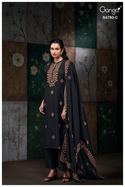 Siyanshi S4780 Ganga Cotton Pant Style Suits Wholesaler Ahmedabad