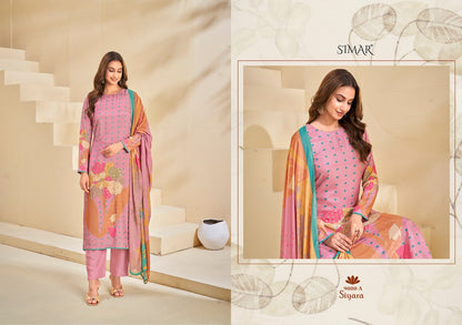 Siyara Simar Pure Viscose Muslin Pant Style Suits Manufacturer Gujarat