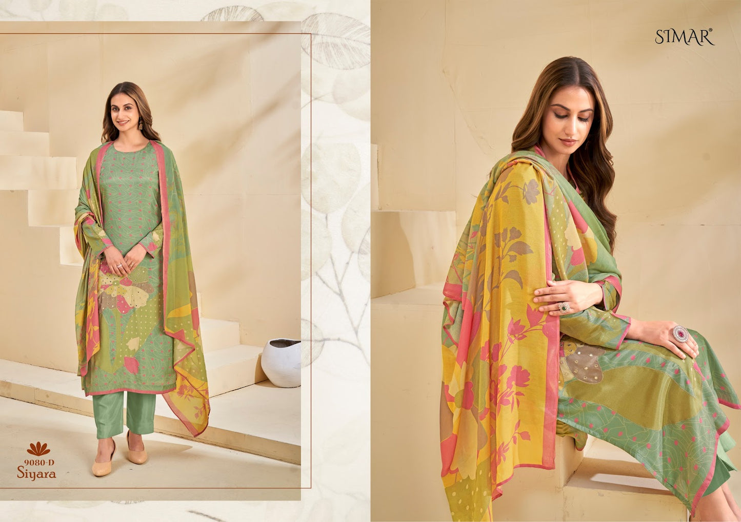 Siyara Simar Pure Viscose Muslin Pant Style Suits Manufacturer Gujarat