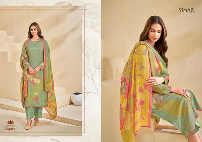 Siyara Simar Pure Viscose Muslin Pant Style Suits Manufacturer Gujarat