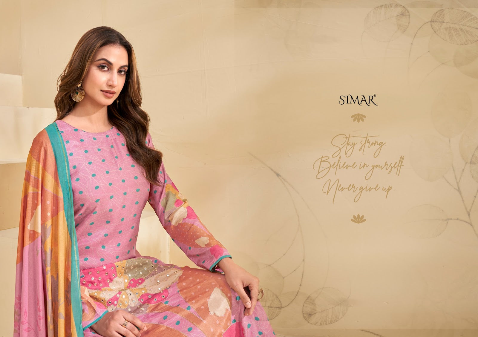 Siyara Simar Pure Viscose Muslin Pant Style Suits Manufacturer Gujarat