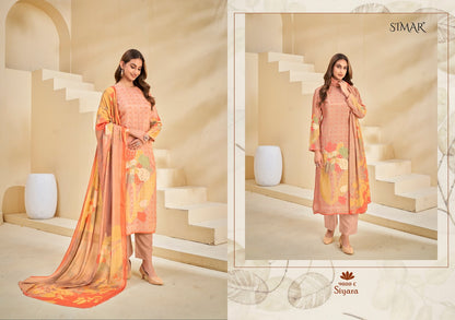Siyara Simar Pure Viscose Muslin Pant Style Suits Manufacturer Gujarat
