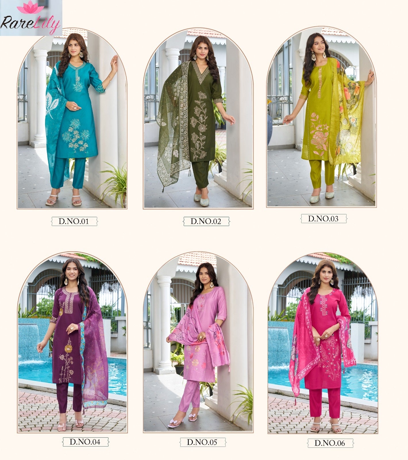 Siyara Vol 1 Rare Lily Silk Readymade Pant Style Suits Wholesale Rate