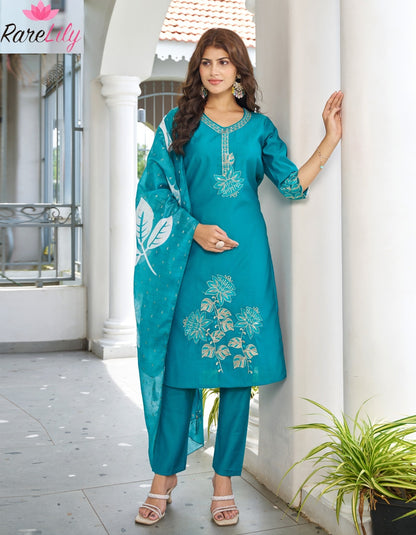 Siyara Vol 1 Rare Lily Silk Readymade Pant Style Suits Wholesale Rate