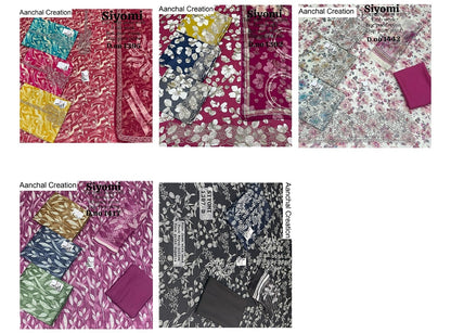 Siyomi Aanchal Creation Pure Jaam Salwar Suits Wholesaler