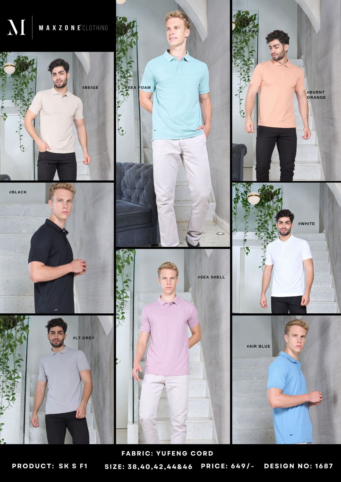 Sk S F 1 Maxzone Clothing Cord Mens Tshirts Wholesaler India