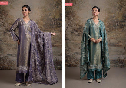 Skara Naariti Silk Pant Style Suits Wholesaler Gujarat