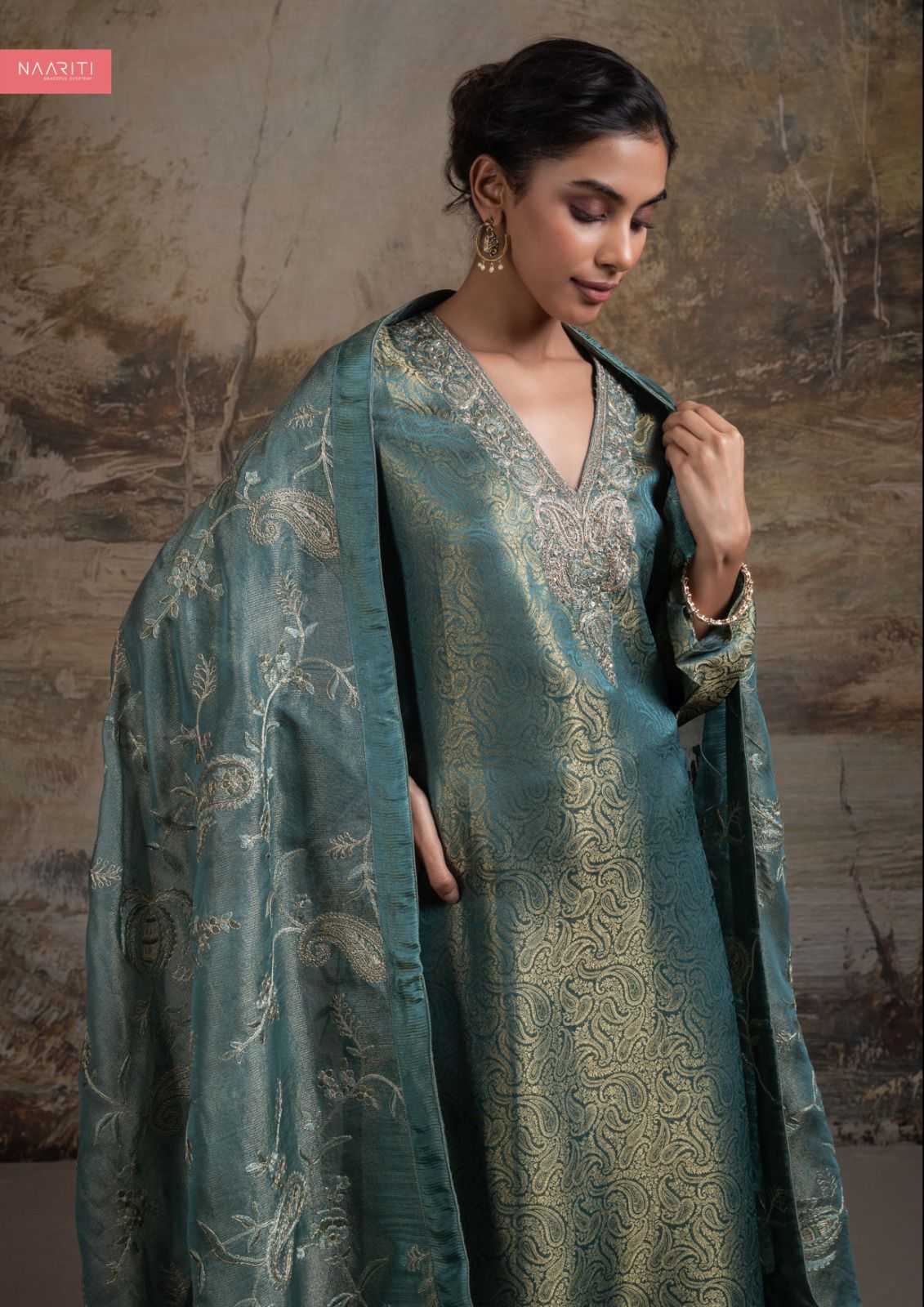 Skara Naariti Silk Pant Style Suits Wholesaler Gujarat