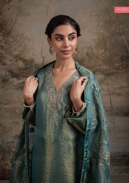 Skara Naariti Silk Pant Style Suits Wholesaler Gujarat