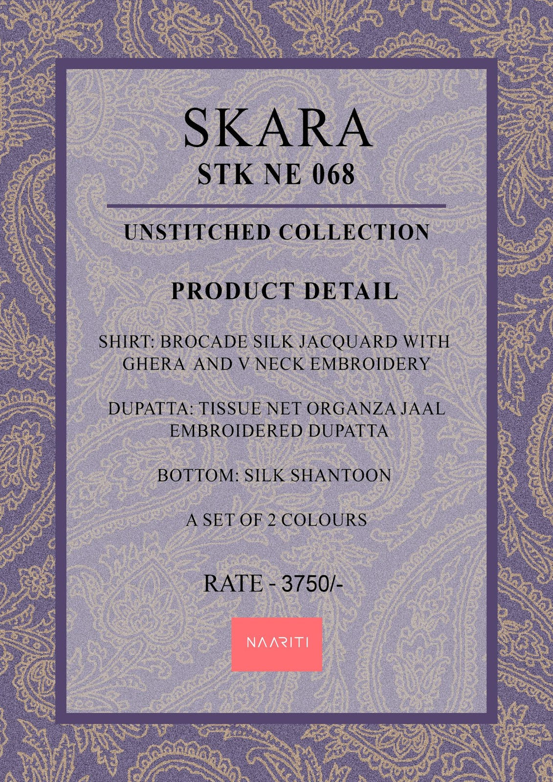 Skara Naariti Silk Pant Style Suits Wholesaler Gujarat