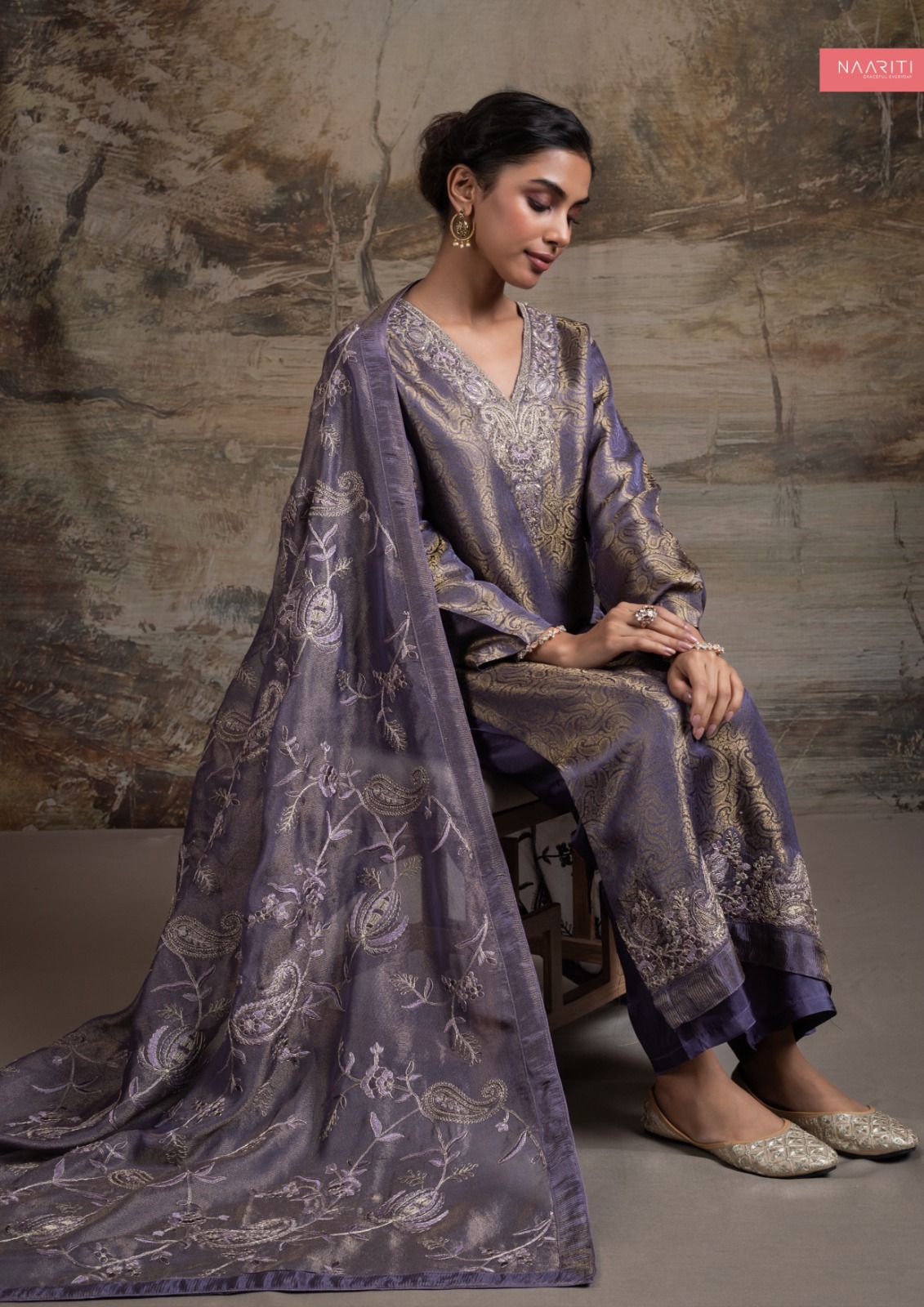 Skara Naariti Silk Pant Style Suits Wholesaler Gujarat